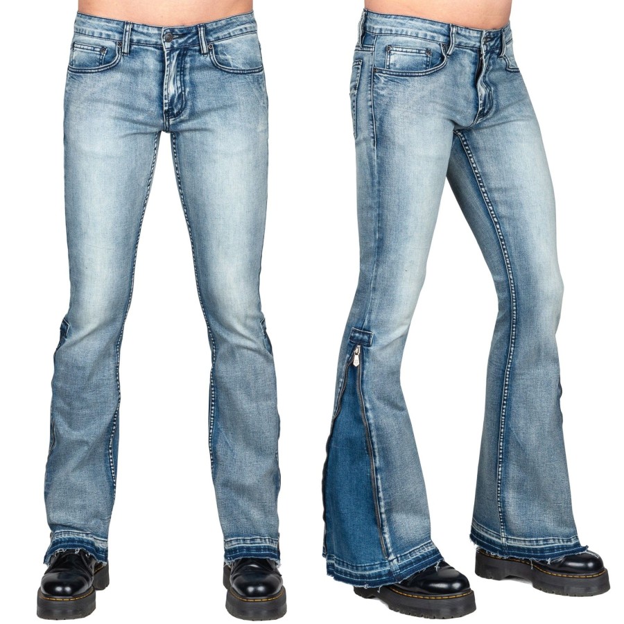 Jeans | Essentials Collection Hellraiser Side Zipper Jeans - Classic Blue