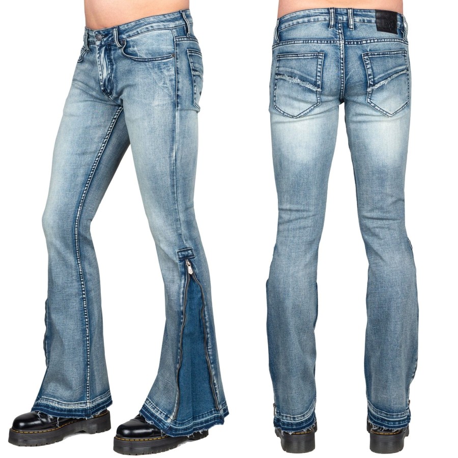 Jeans | Essentials Collection Hellraiser Side Zipper Jeans - Classic Blue