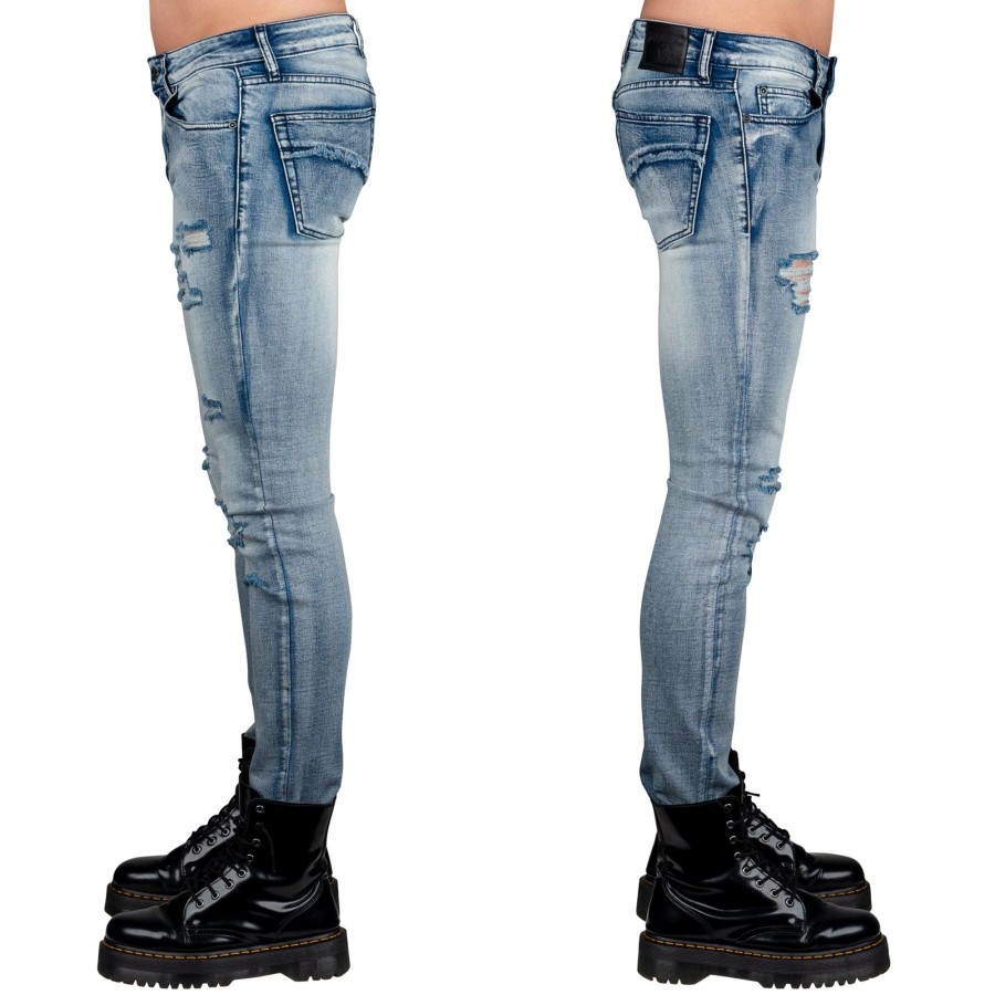 Jeans | Essentials Collection Rampager Shredded Jeans - Classic Blue